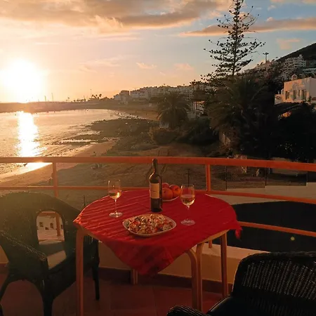 Apartment First Line Playa Cristianos Beachfront Ocean View *
